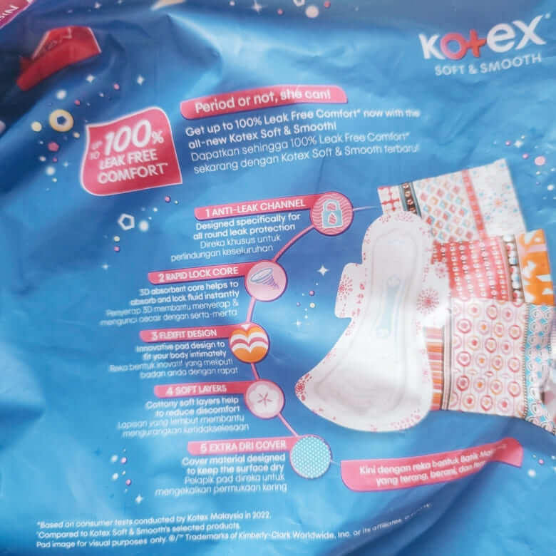 マレーシアの生理用ナプキンはKotex